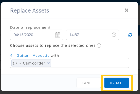 New - replace asset