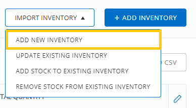 add new inventory