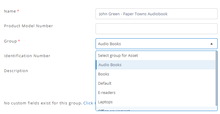 Assign items to groups