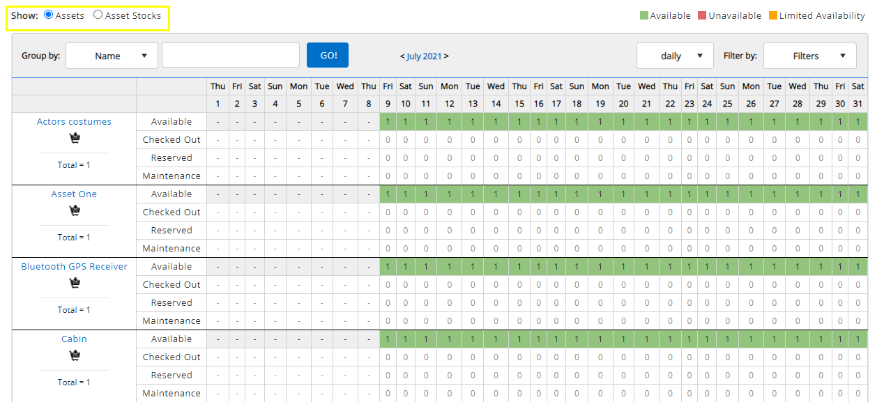 How to Use the Availability Calendar in EZOfficeInventory