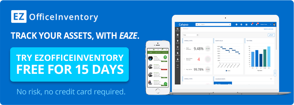 Try EZOfficeInventory Free for 15 Days